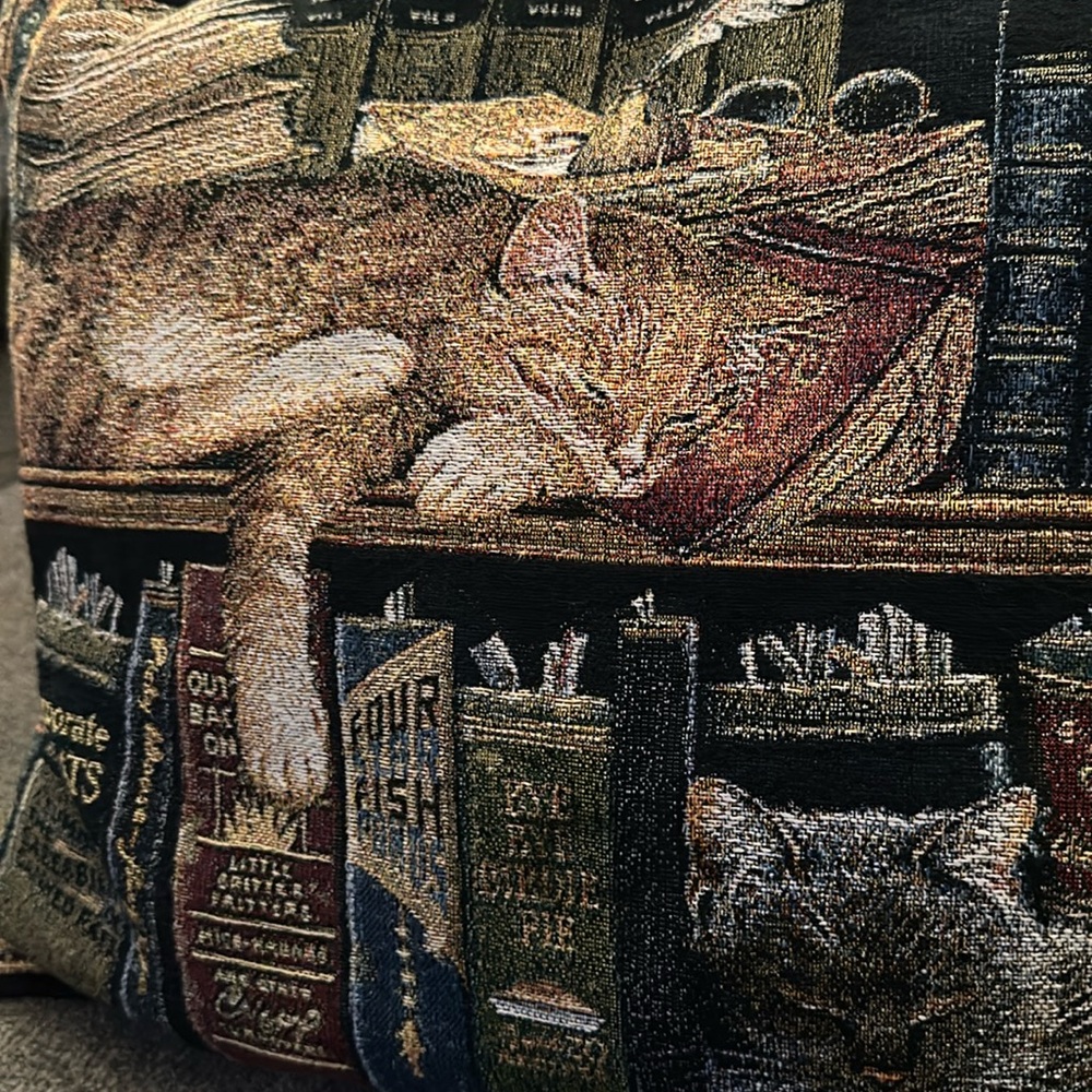Remington the Well Read by Charles Wysocki Pillow